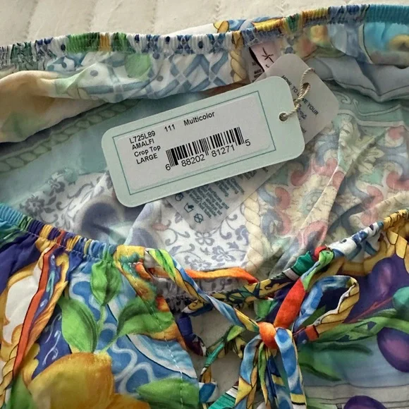 Luli Fama Amafi crop top and high waisted shorts new with tags - Picture 8 of 11